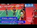 Aksi Double Tengil Kevin Sanjaya di Daihatsu Indonesia Masters 2019, Lawan Minions Geleng-Geleng