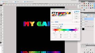 Photoshop - Rainbow Font [TUTORIAL]