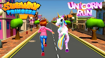 Subway Princess Runner VS Unicorn Run - Endless Run | Android/iOS Gameplay HD