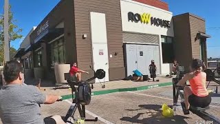San Mateo County Gym Moves Rowing Machines Outdoors to Stay Afloat