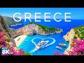 GREECE 8K Aerial 🇬🇷 🏛️ Whitewashed Villages, Azure Seas &amp; Mediterranean Paradise 🌊