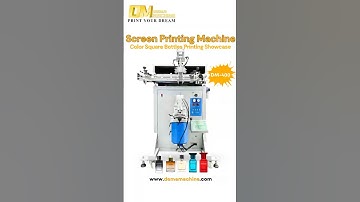 ✨DEMA Semi-Auto Screen Printing Machine for Color Square Perfume Bottles #bottle #printing