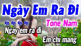 Karaoke Ngày Em Ra Đi Tone Nam | Beat Cha Cha 2024 | Karaoke Gia Thịnh