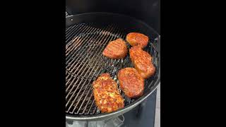 Cherry Cola Pork Chops sizzle 🍒🍒 #bbq #asmr #pork #grill #bbqmeat