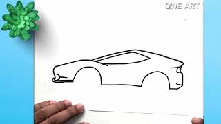 16+ Step By Step Car Drawing  Simple car drawing, Car drawings, Car  drawing kids