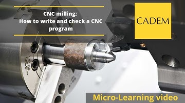 CNC milling: How to write and check a CNC program