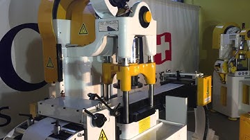 High speed CNC press with twin servo feed and decoiler