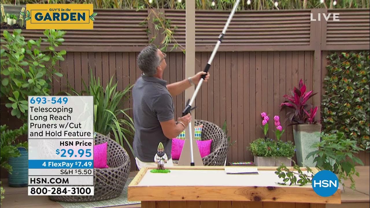 Telescoping Long Reach Pruners with Cut and Hold Feature YouTube