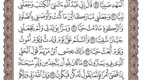 سورة مريم من آية ٣٤-٥٠ محمد ايوب