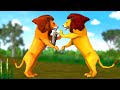 दो शेरों की लड़ाई और चूहा हिंदी कहानियां Hindi Kahaniya Panchatantra Moral Stories Hindi Fairy Tales