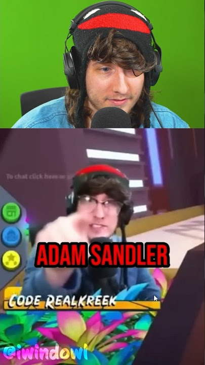 adam sandler > kreekcraft btw #roblox #slender #robloxslender #adamsan, adam sandler