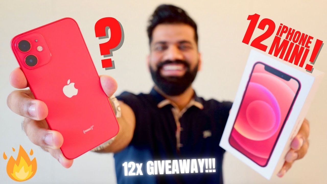 iPhone 12 Mini Unboxing  amp  First Look - Smallest 5G Smartphone - 12x GIVEAWAY      