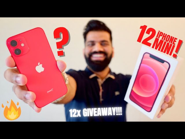 iPhone 12 Mini Unboxing & First Look - Smallest 5G Smartphone - 12x GIVEAWAY🔥🔥🔥