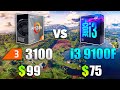 Ryzen 3 3100 vs i3 9100F Test in 10 Games