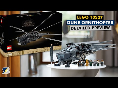 LEGO 10327 Dune Ornithopter detailed preview & designer demonstration