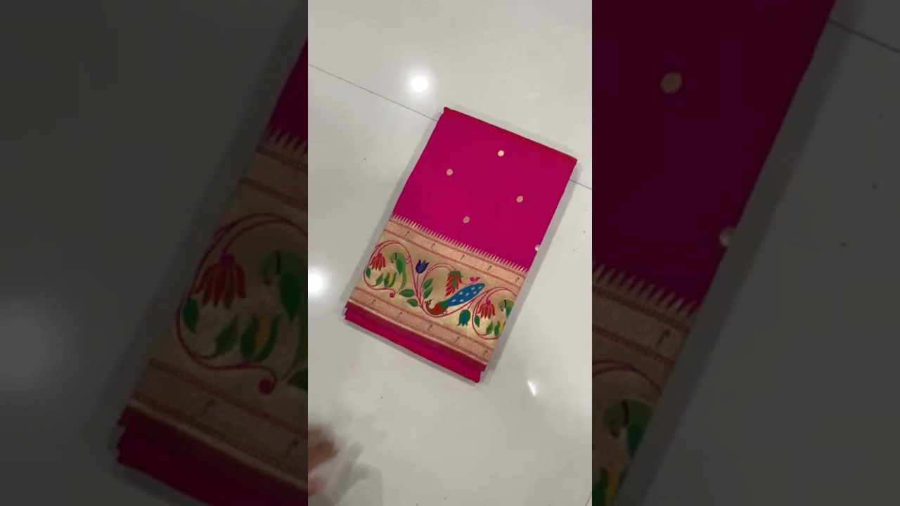 Pure Kanchipuram Paithani Silk Peacock Design Saree