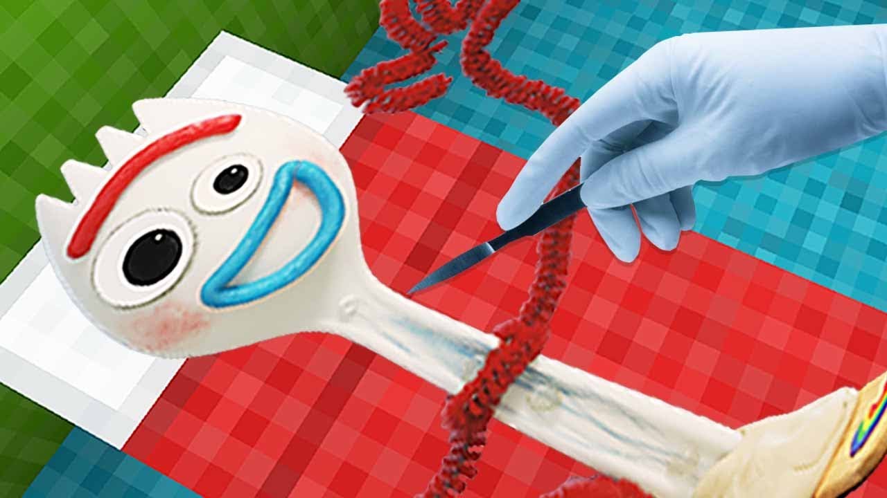 OPERANDO A FORKY TOY STORY 4 MINECRAFT | DENTRO DEL CUERPO - YouTube