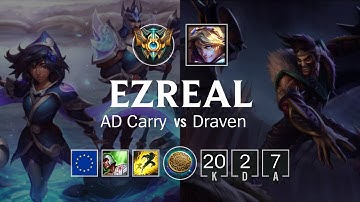 Ezreal ADC vs Draven - EUW Challenger Patch 8.21