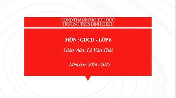 BÀI 5. TỰ LẬP - GDCD 6