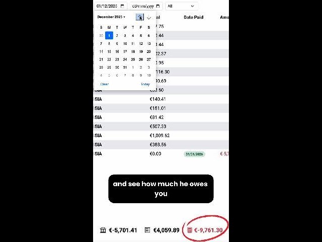Can we track outstanding balances?
