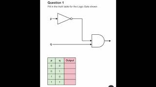Truth Tables & Logic Gates - Solutions