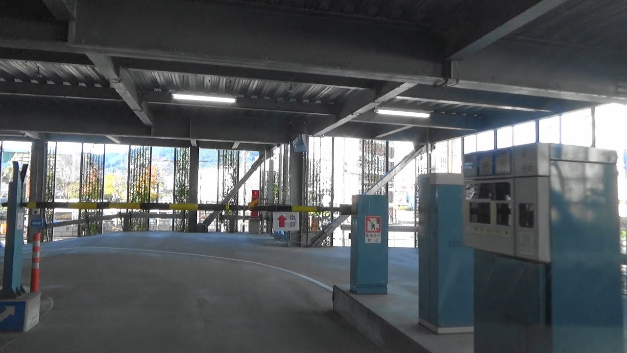【車載動画】長崎みなとメディカルセンター立体駐車場(入庫～事前精算～出庫)