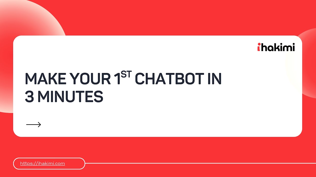 Make your chatbot in 3 mins