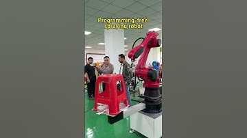 painting robot arm span 1.5m and load 10kg. #industrial robot #six-axis robot #factory #painting