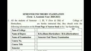 Part-107-B.Sc Agriculture Answersheet Pattern For l, lll & V semester Students | New pattern 2021.. screenshot 2