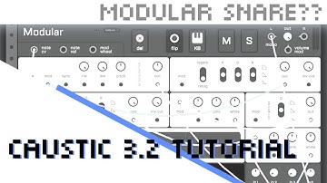 how to make a snare with a modular (Caustic 3 Tutorial) + free presets