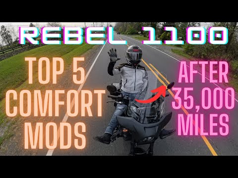 Top 5 Rebel 1100 Comfort Mods After 35,000 Miles - Tour 500 Miles a Day!