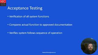 Two-Minute Training: Acceptance Testing