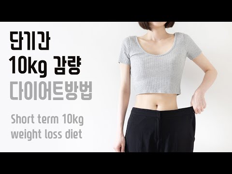 SUB) 무조건 한달안에 10kg 감량 다이어트 방법 / 단기간 다이어트 diet