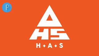 How To Make Monogram Logo in Pixellab || Letter H A S Logo Design screenshot 5