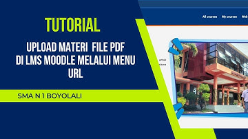 Upload materi File PDF ke LMS Moodle