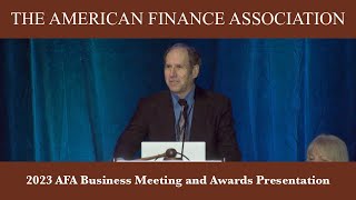 2023 AFA Business Meeting and Awards Presentation