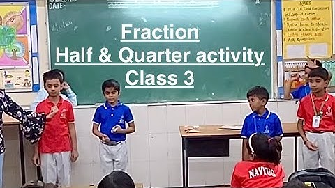 NCERT Class 3 Maths “MATHS MELA” chapter-8 “Fair Share” Half & Quarter Activity