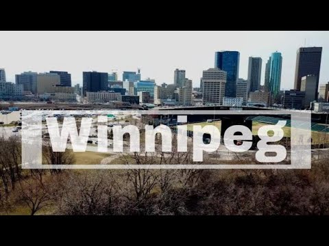 Drone Winnipeg | Manitoba Canada | Canadian Museum for Human Rights | Esplanade Riel Footbridge