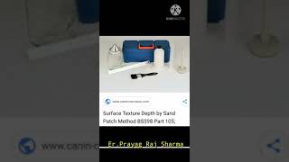 Sand Patch Method for Surface Texture measurement full details by Er. Prayag Raj Sharma