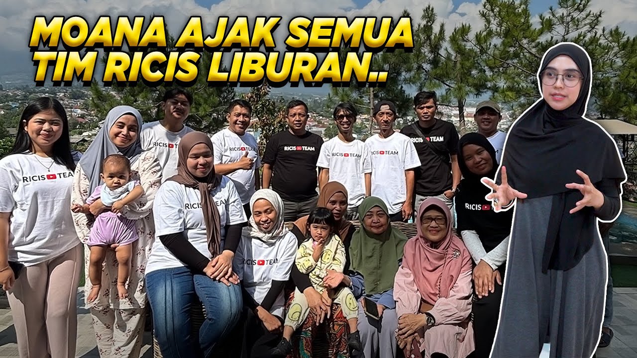 REAKSI RICIS LIHAT MOANA BAWA SEMUA TIM LIBURAN..