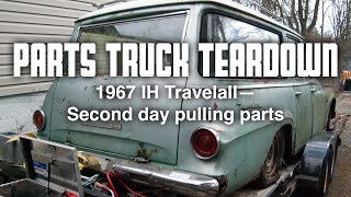 Parts Truck teardown, Day 2 - 1964 IH Travelall