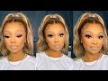 MAKEUP TUTORIAL: FLAWLESS SKIN + NATURAL BEAT  + BROWN SMOKEY EYESHADOW | NESSA