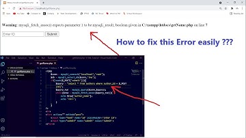 mysqli_fetch_assoc() expects parameter 1 to be mysqli_result, boolean given error in PHP