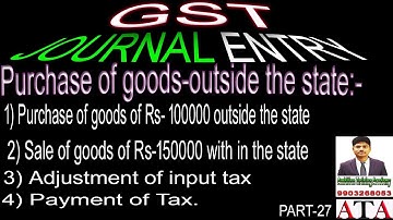 tally prime GST journal entry |  IGST, CGST, SGST In Tally Prime |