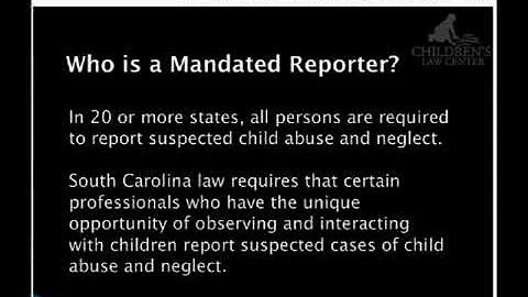 2022-04-13 - Mandatory Reporting of Abuse and Neglect