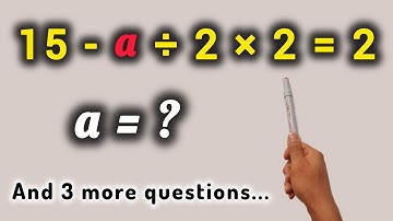 POV: a=? | This Equation Stumps Everyone! Can You Solve It?