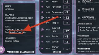 Custom Tools on a DDB Character Sheet
