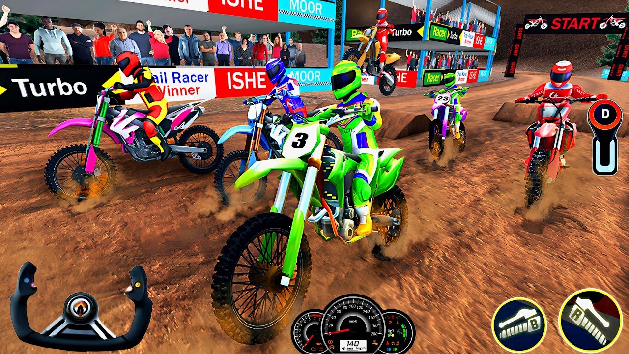 Real Motocross Dirt Bike Racing 3D - MX vs ATV Legends Offroad Stunt Racer - PC GamePlay #4