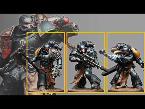Painting EXECUTIONERS Space Marines - Even the awful camo scheme!