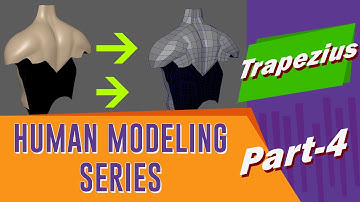 Human Body Modeling Series | Software Tutorial  beginners - Maya | Part - 4 | Trapezius Muscle